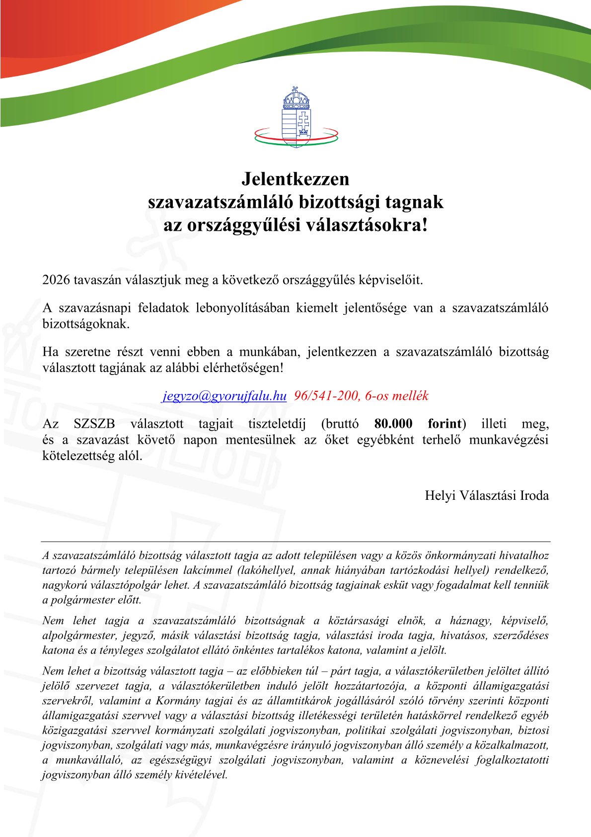 SZSZB tag toborzás HVI plakát 