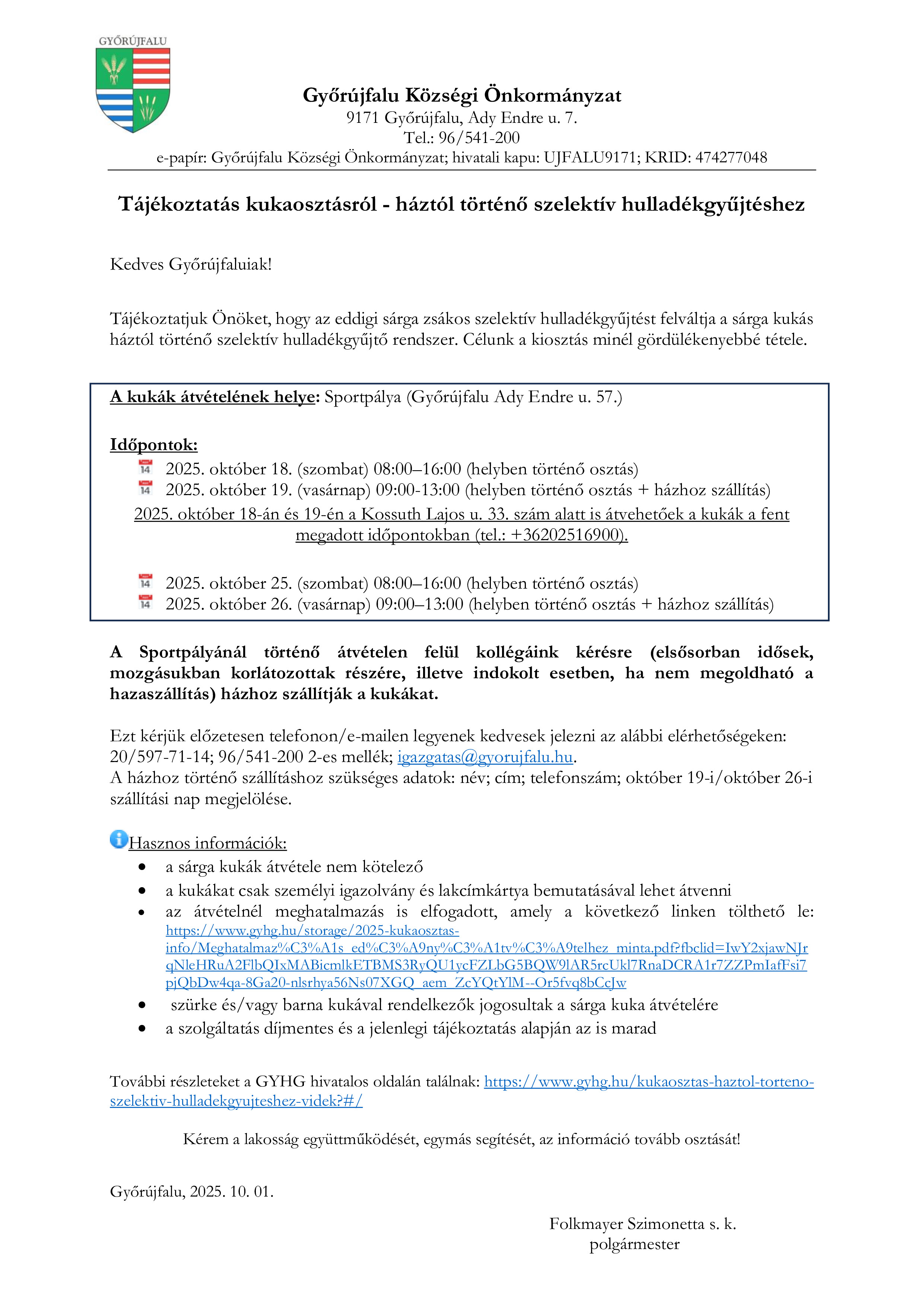 Tájékoztatás kukaosztásról copy